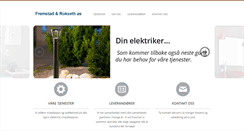Desktop Screenshot of fremstad-rokseth.no